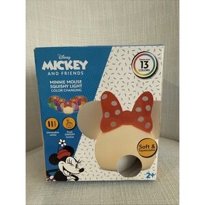 Disney Minnie Mouse Squishy Light, Color Changing, Night Light for Kids, USB